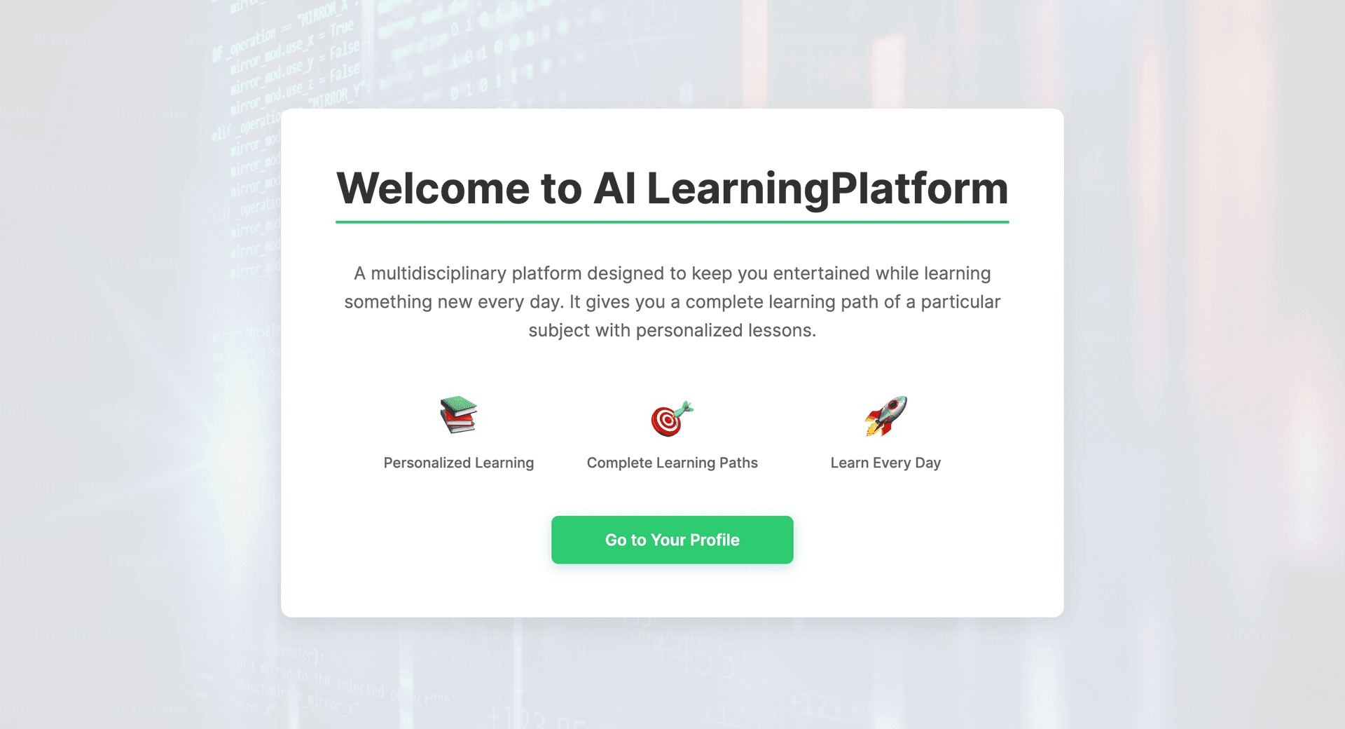 AI Learning Platform
